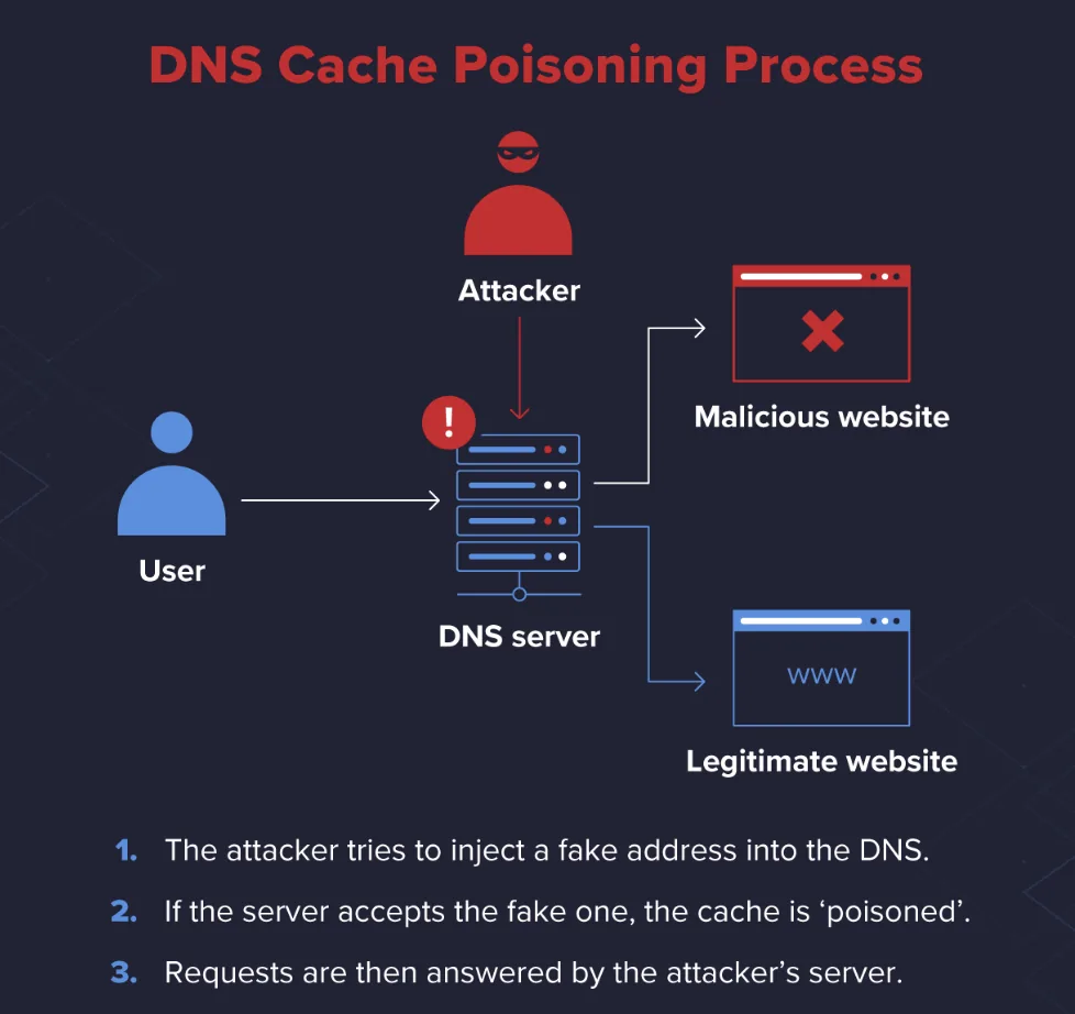 DNS cache poisoning compared with web cache poisoning